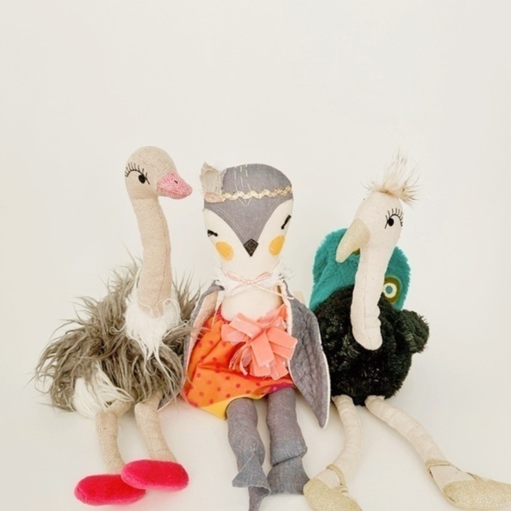 Anthropologie Kids Plush Dolls